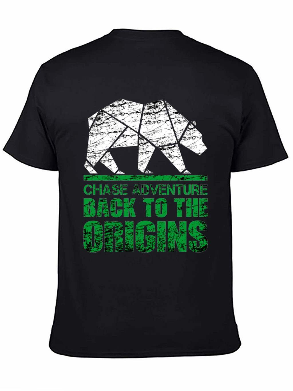 Geometric Bear Graphic T-Shirt - Chase Adventure