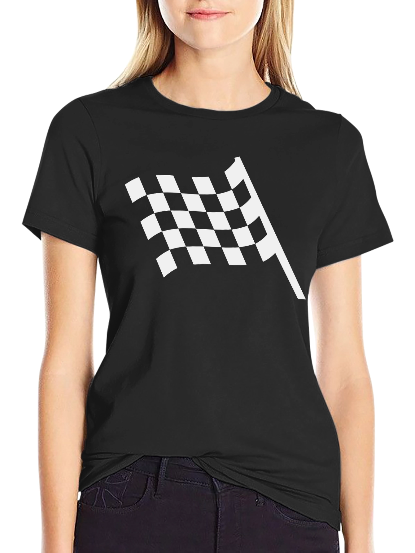 Checkered Flag Graphic T-Shirt