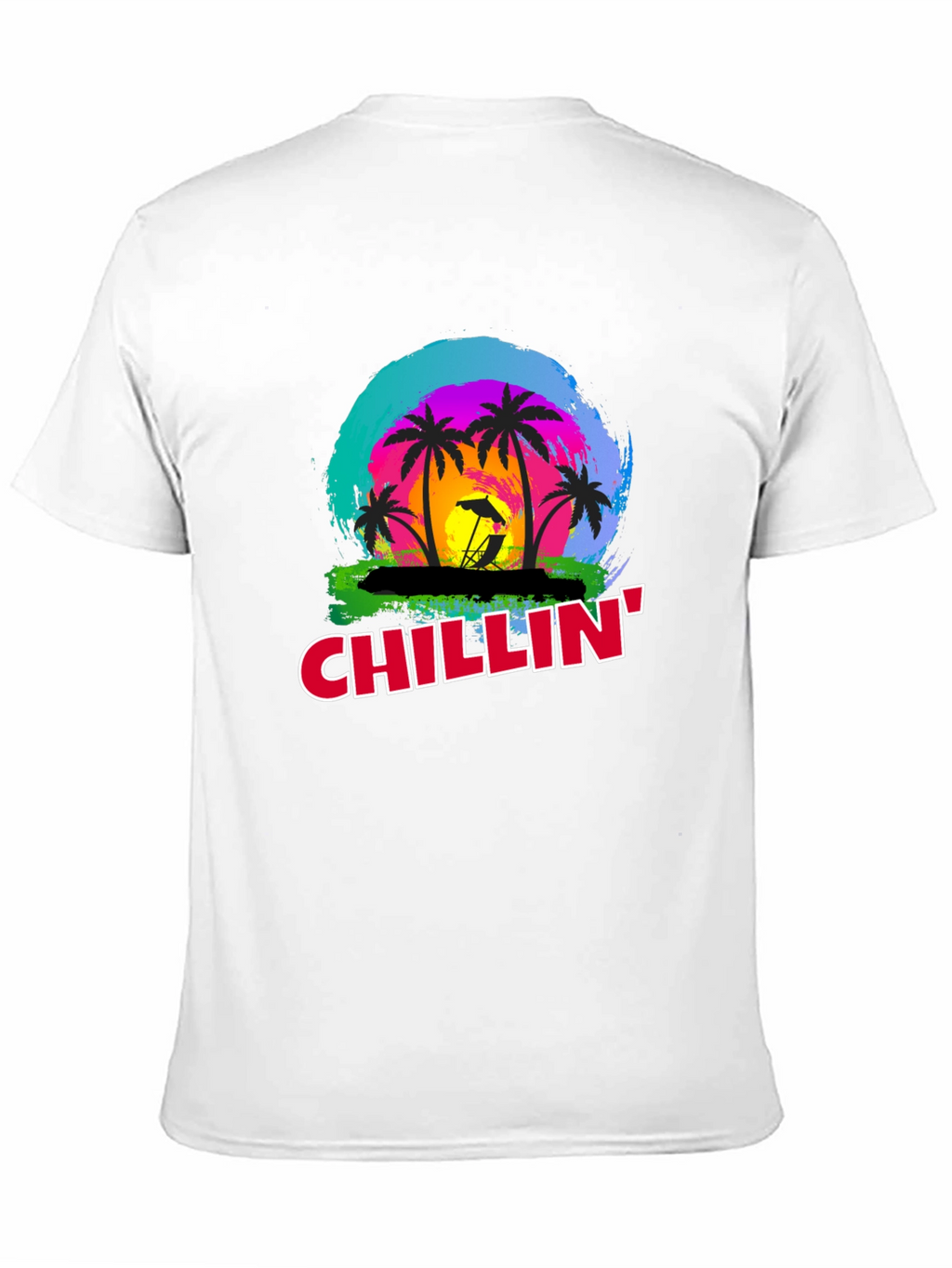 Chillin Palm Tree T-Shirt - Tropical Vibe