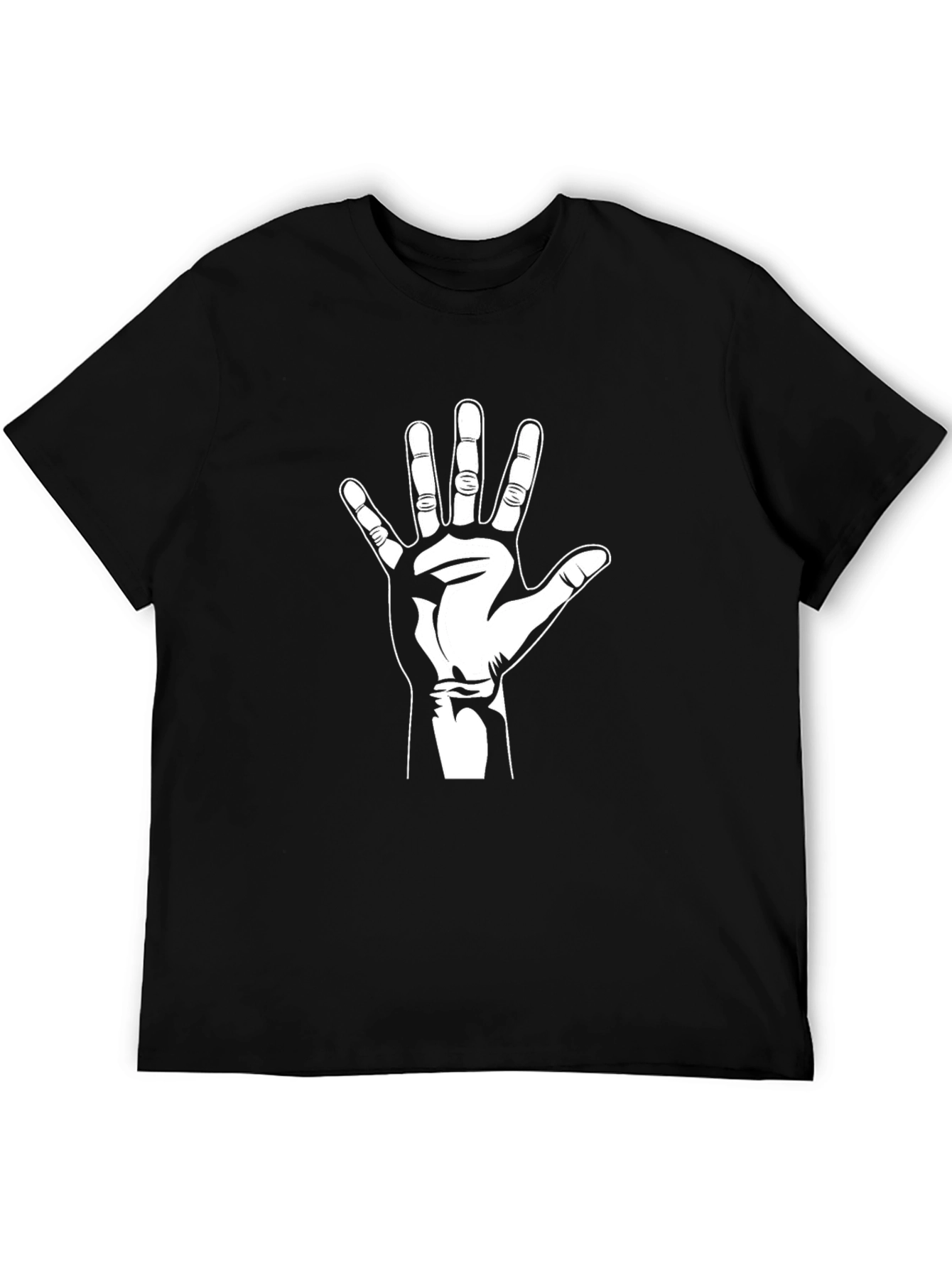 Hand Graphic Black T-Shirt