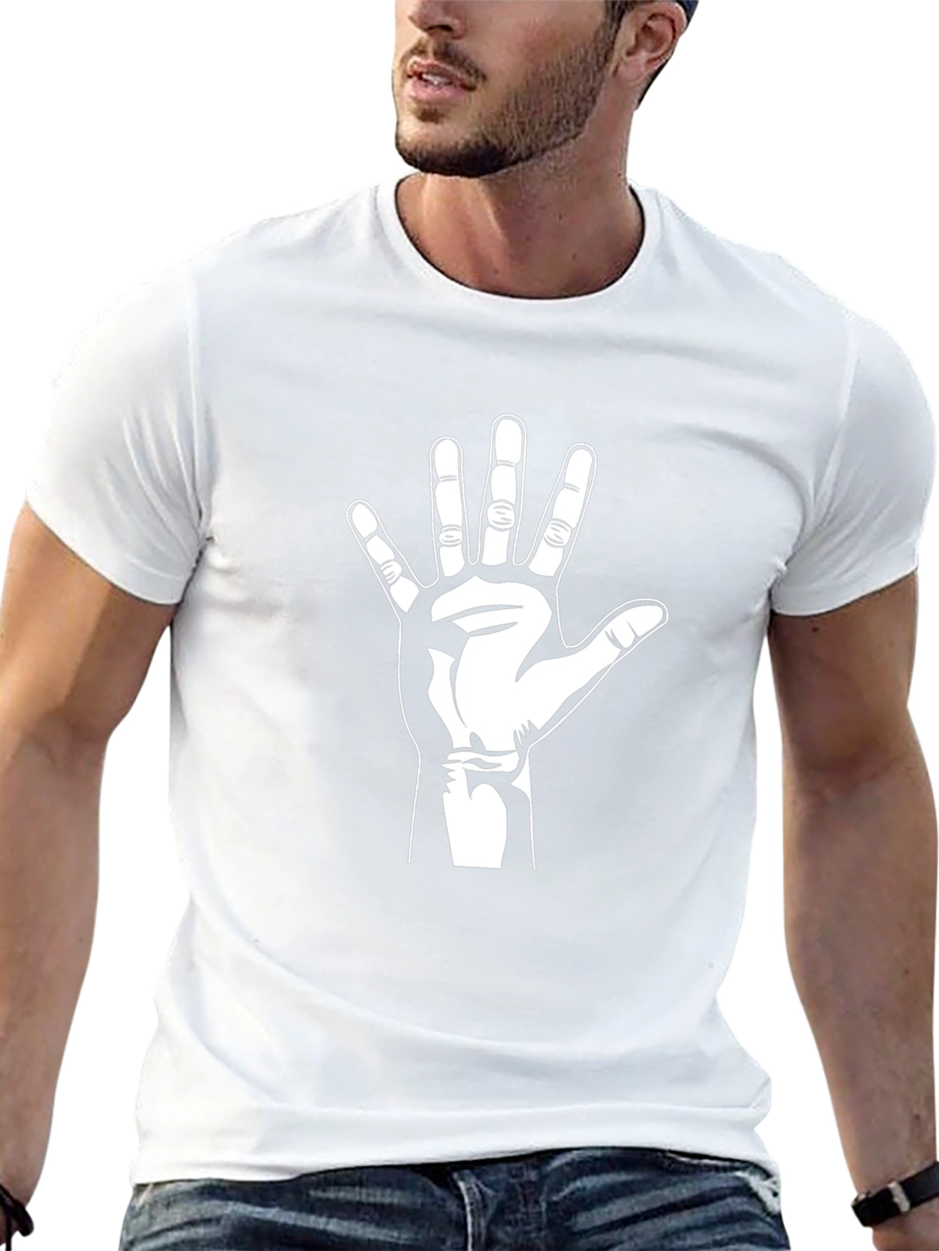 Hand Graphic Black T-Shirt