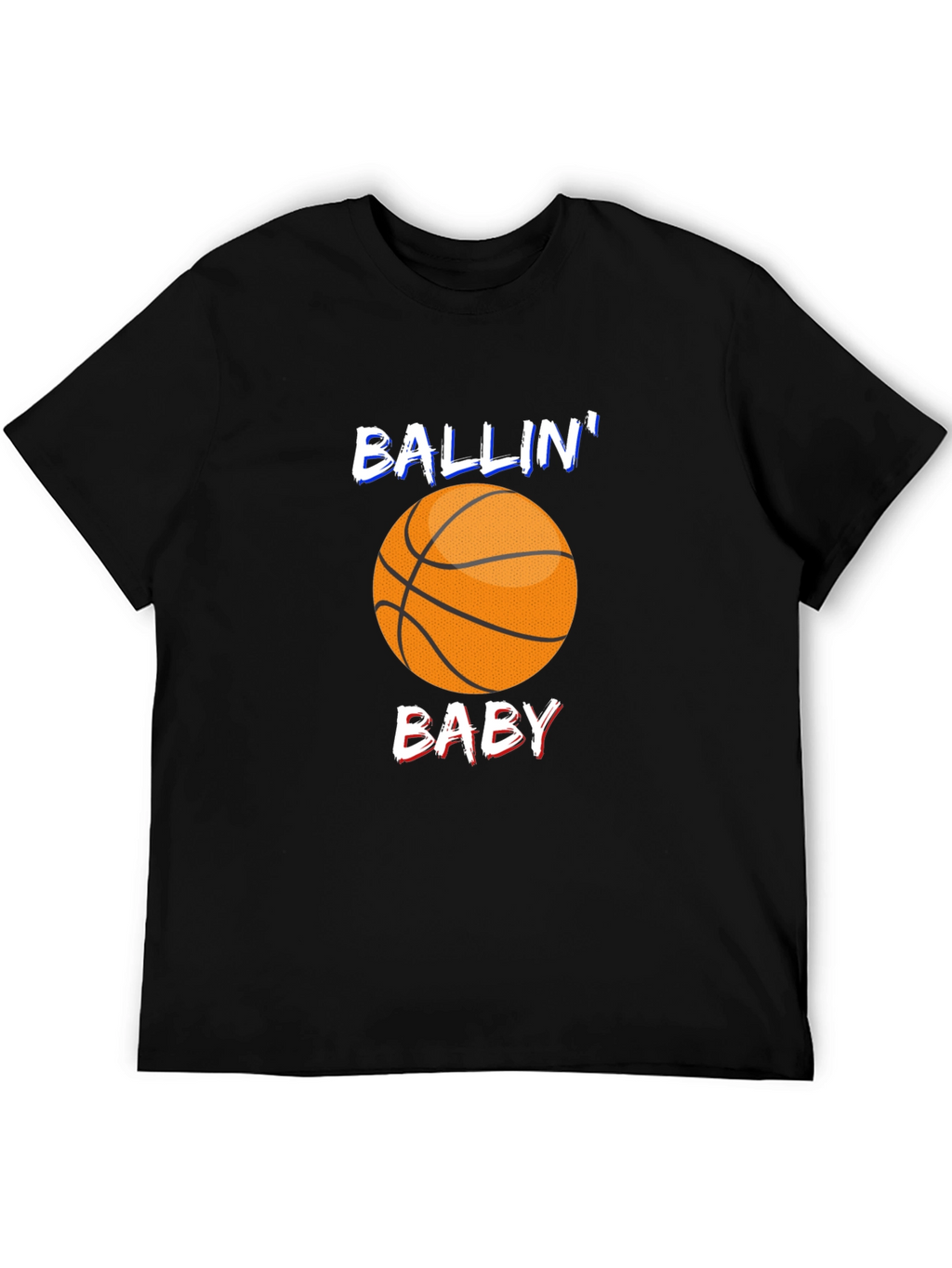 Ballin Baby Black Graphic T-Shirt
