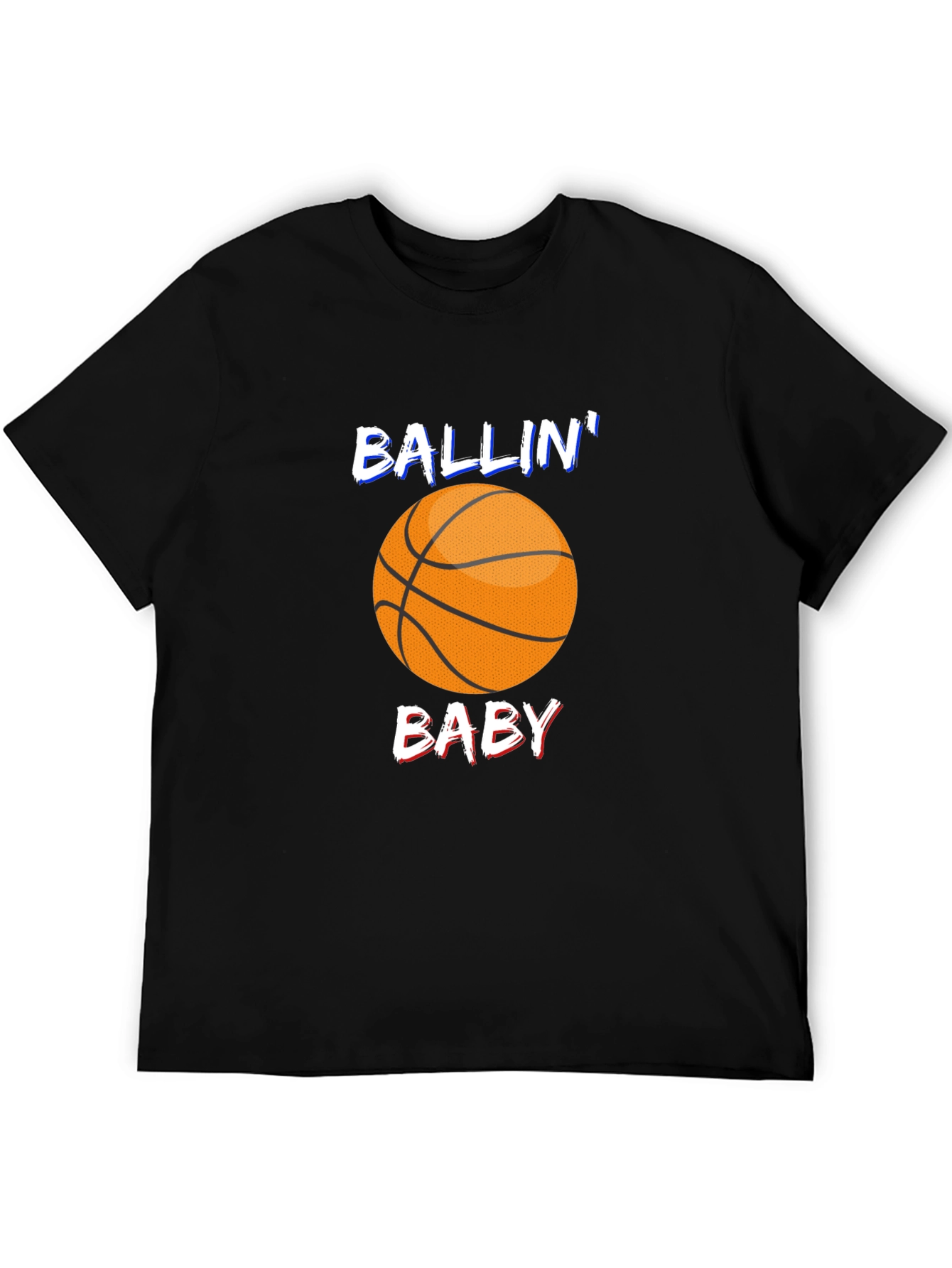 Ballin Baby Black Graphic T-Shirt