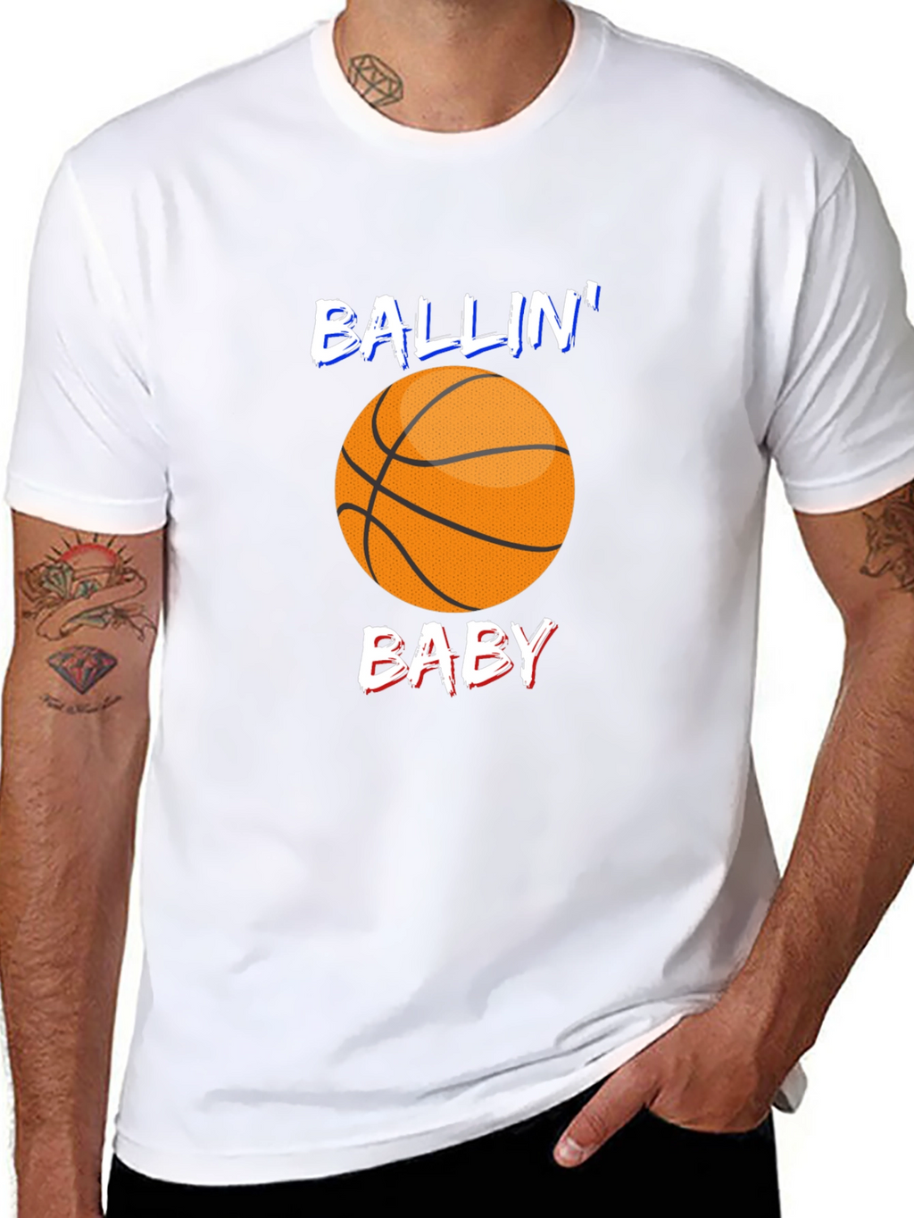 Ballin Baby Black Graphic T-Shirt