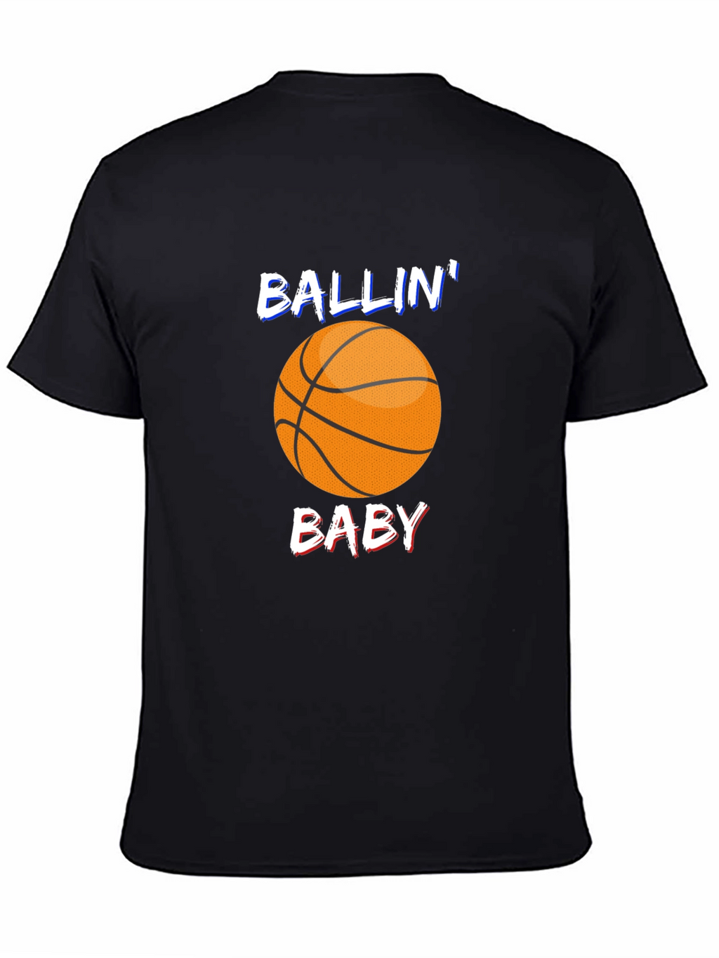 Ballin Baby Black Graphic T-Shirt