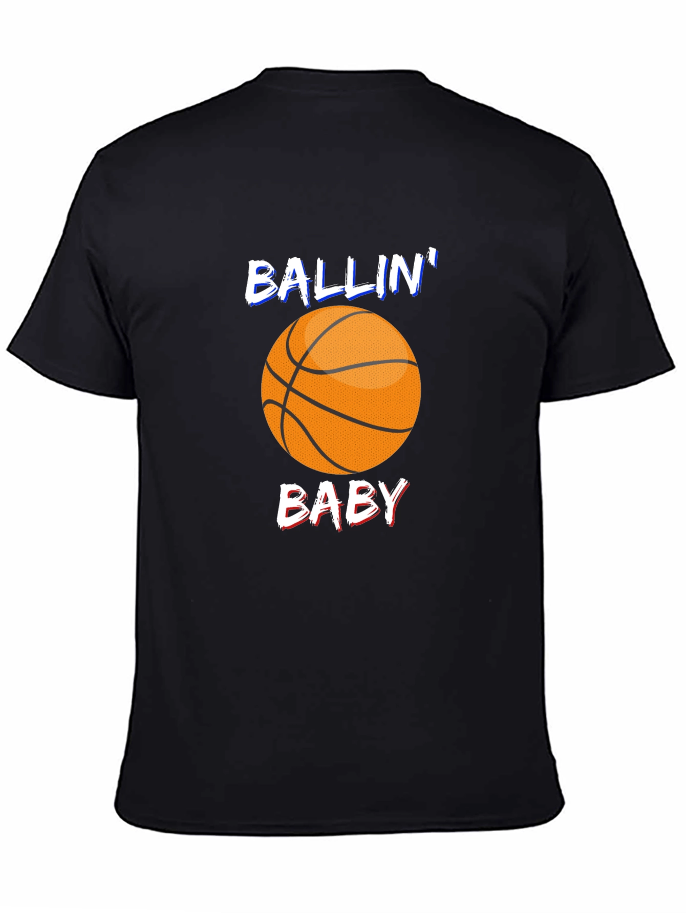 Ballin Baby Black Graphic T-Shirt