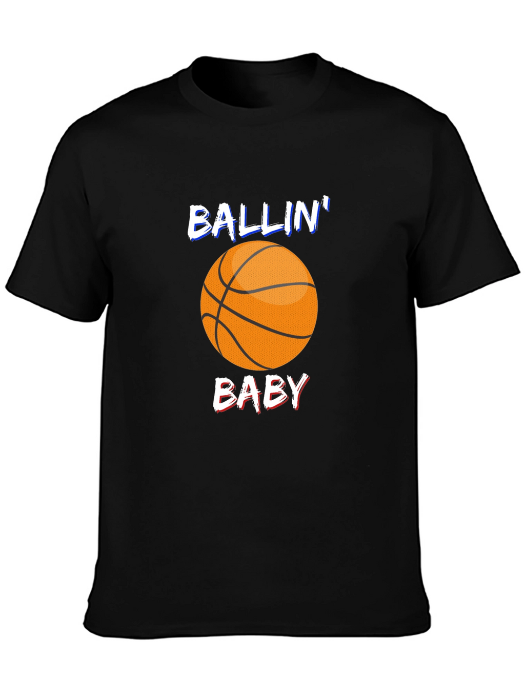 Ballin Baby Black Graphic T-Shirt