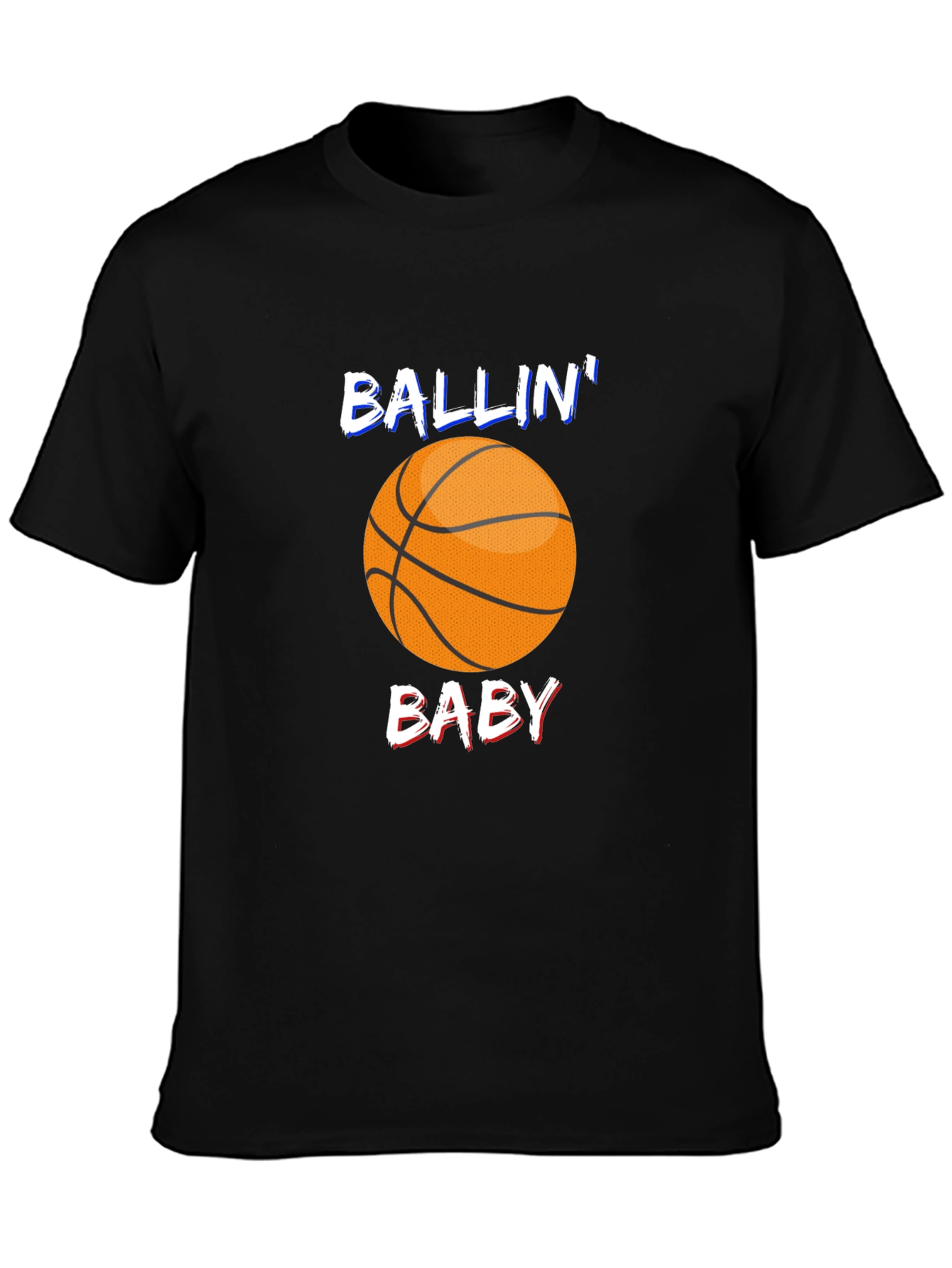 Ballin Baby Black Graphic T-Shirt