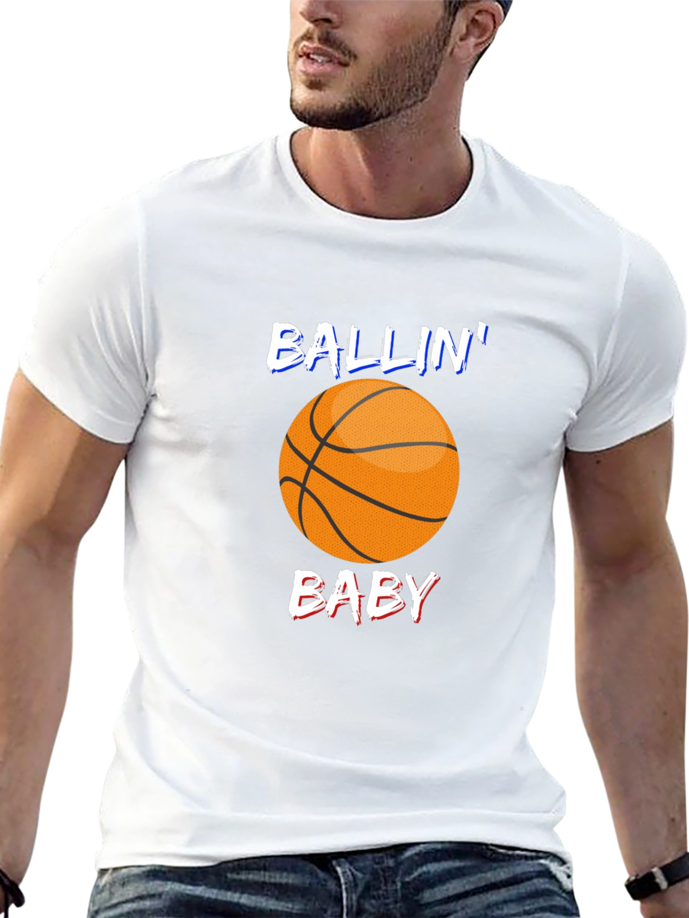 Ballin Baby Black Graphic T-Shirt