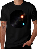 Galaxy Sphere Graphic Tee - Black