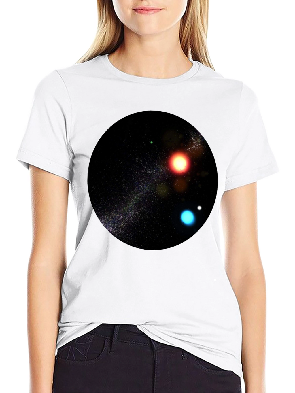 Galaxy Sphere Graphic Tee - Black