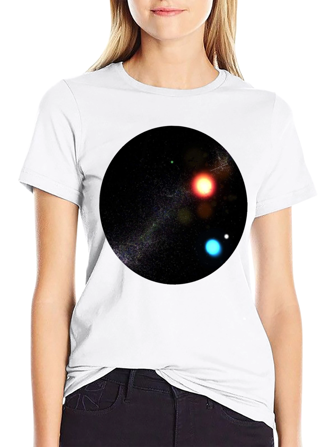 Galaxy Sphere Graphic Tee - Black