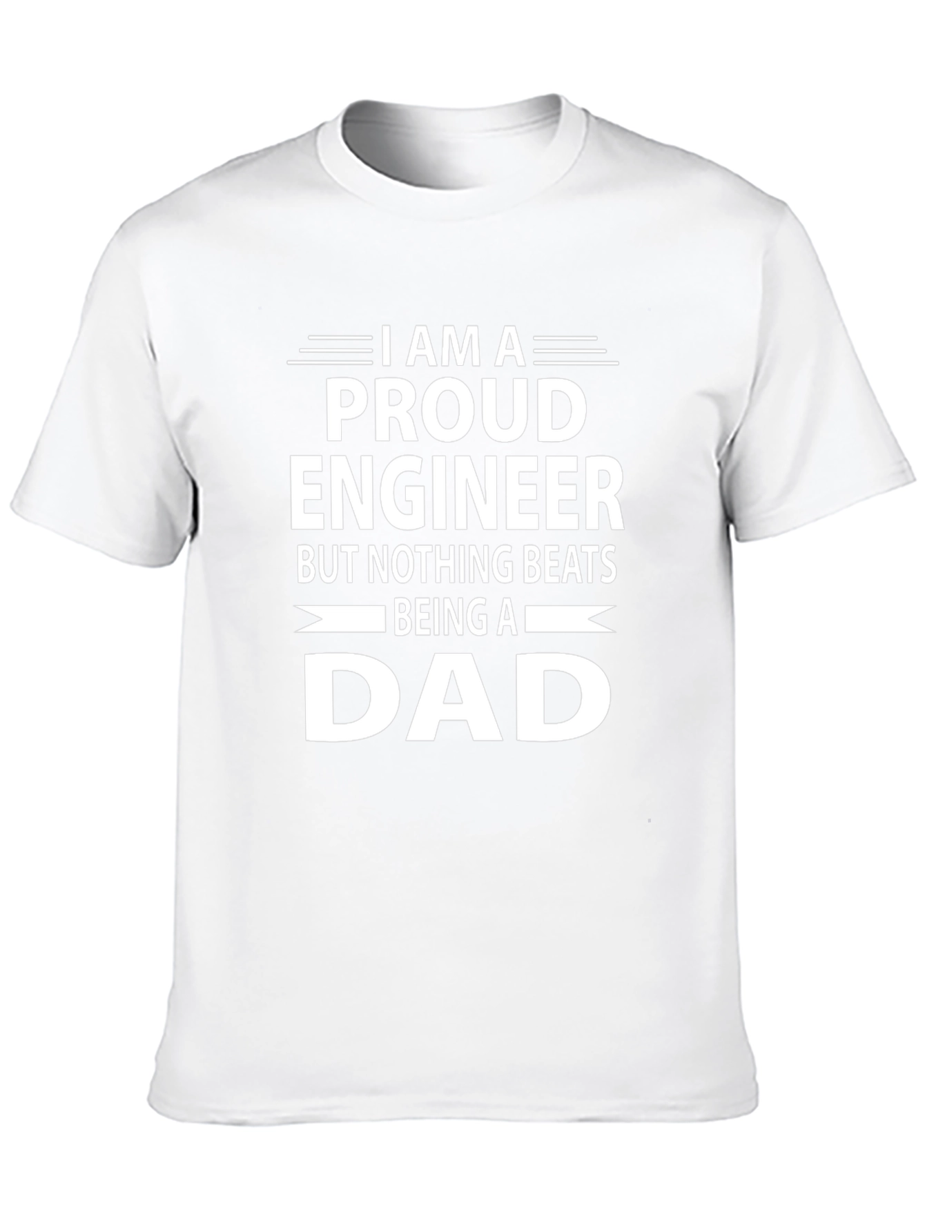 Proud Engineer Dad T-Shirt - Black
