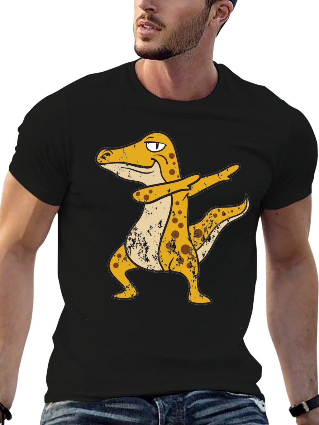 Dabbing Leopard Gecko Graphic T-Shirt