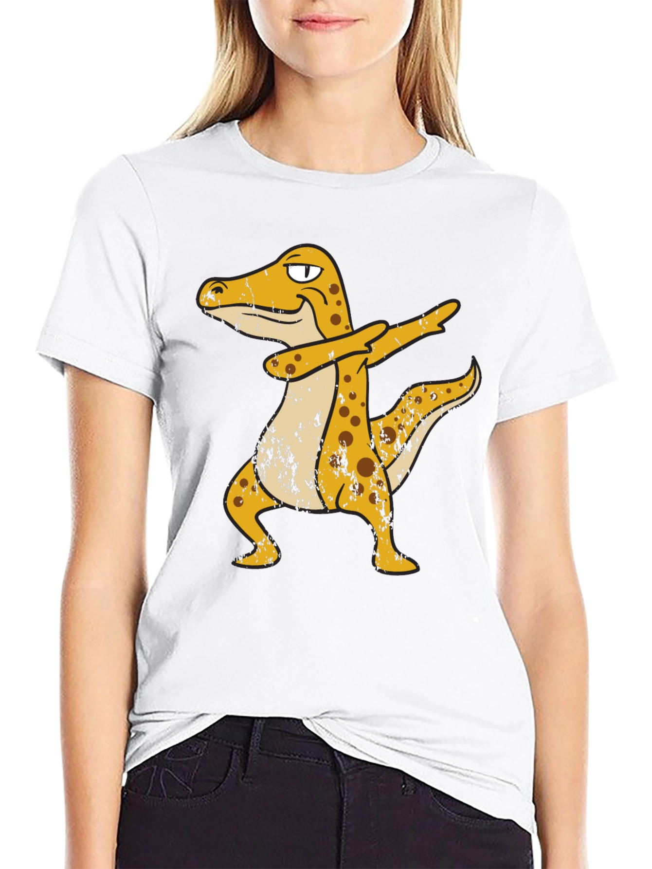 Dabbing Leopard Gecko Graphic T-Shirt