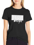 4EVR Designs Black Graphic Tee