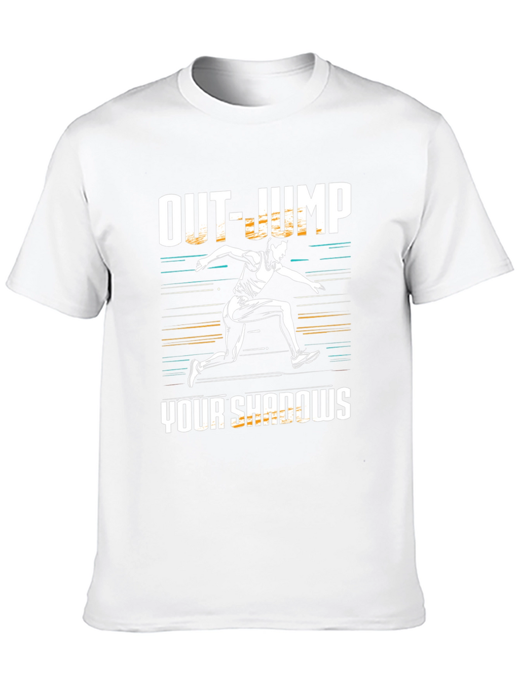 Out-Jump Your Shadows Graphic Tee - Motivational Shirt