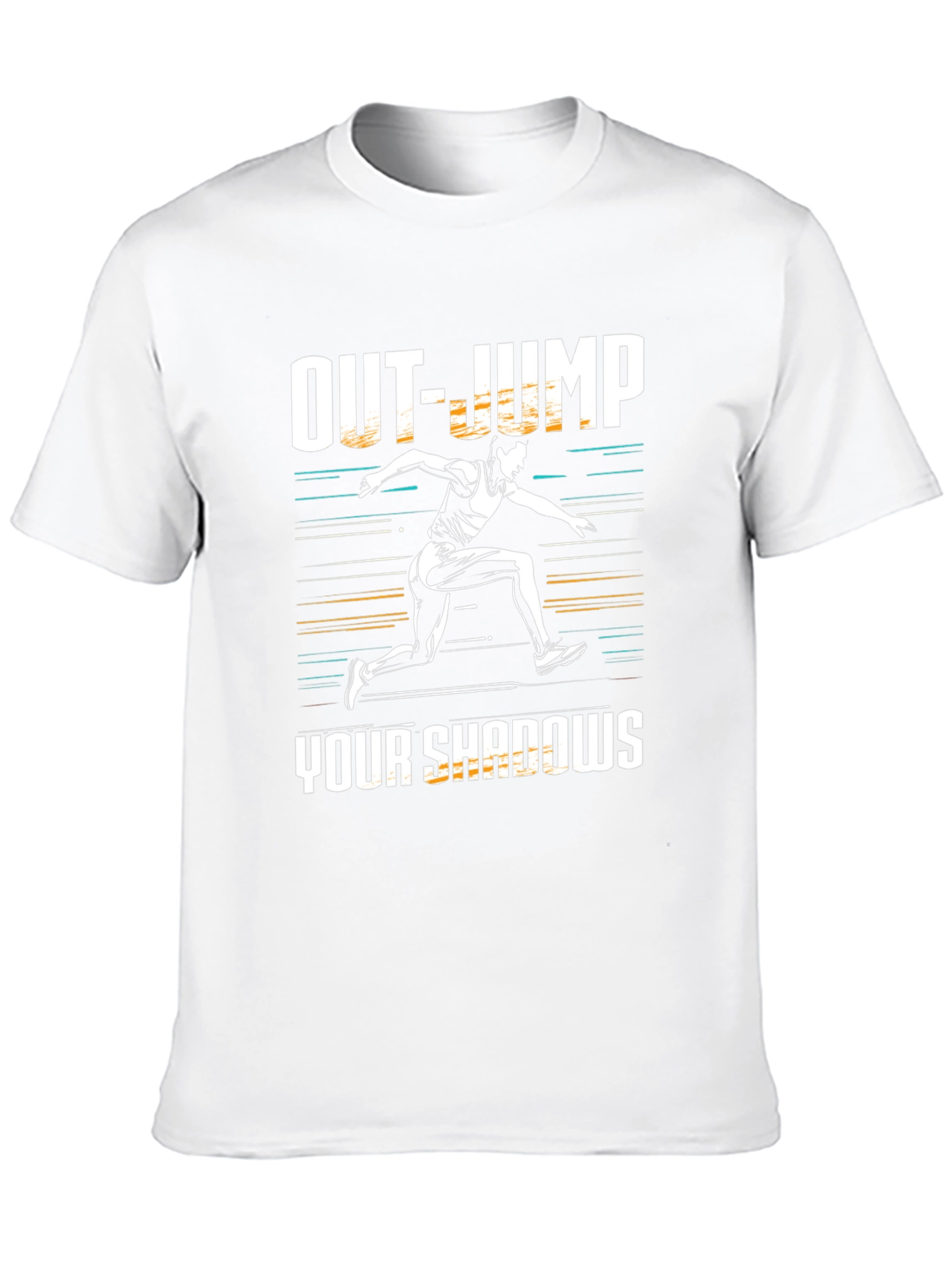 Out-Jump Your Shadows Graphic Tee - Motivational Shirt