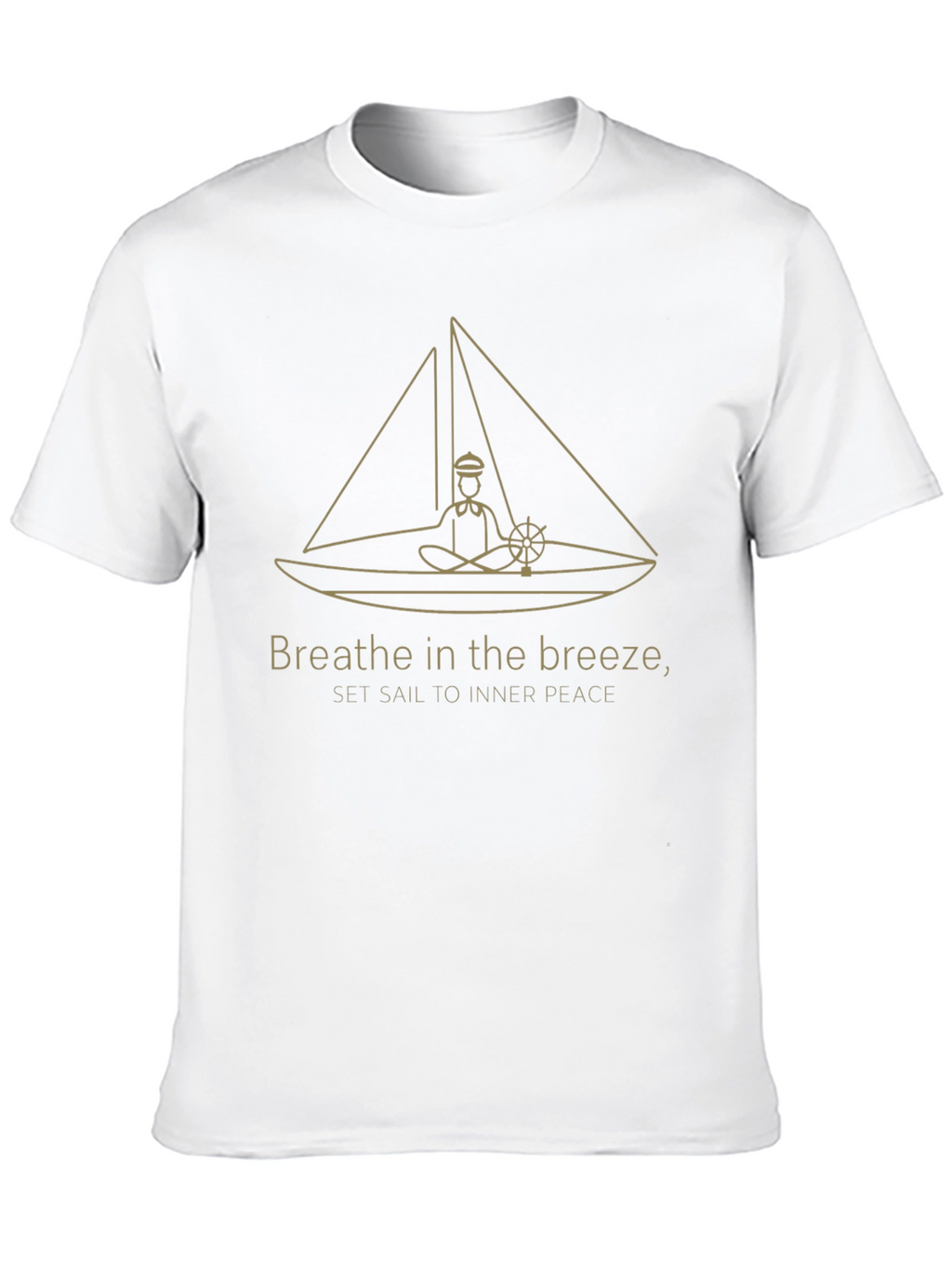 Breathe in the Breeze Black Graphic T-Shirt