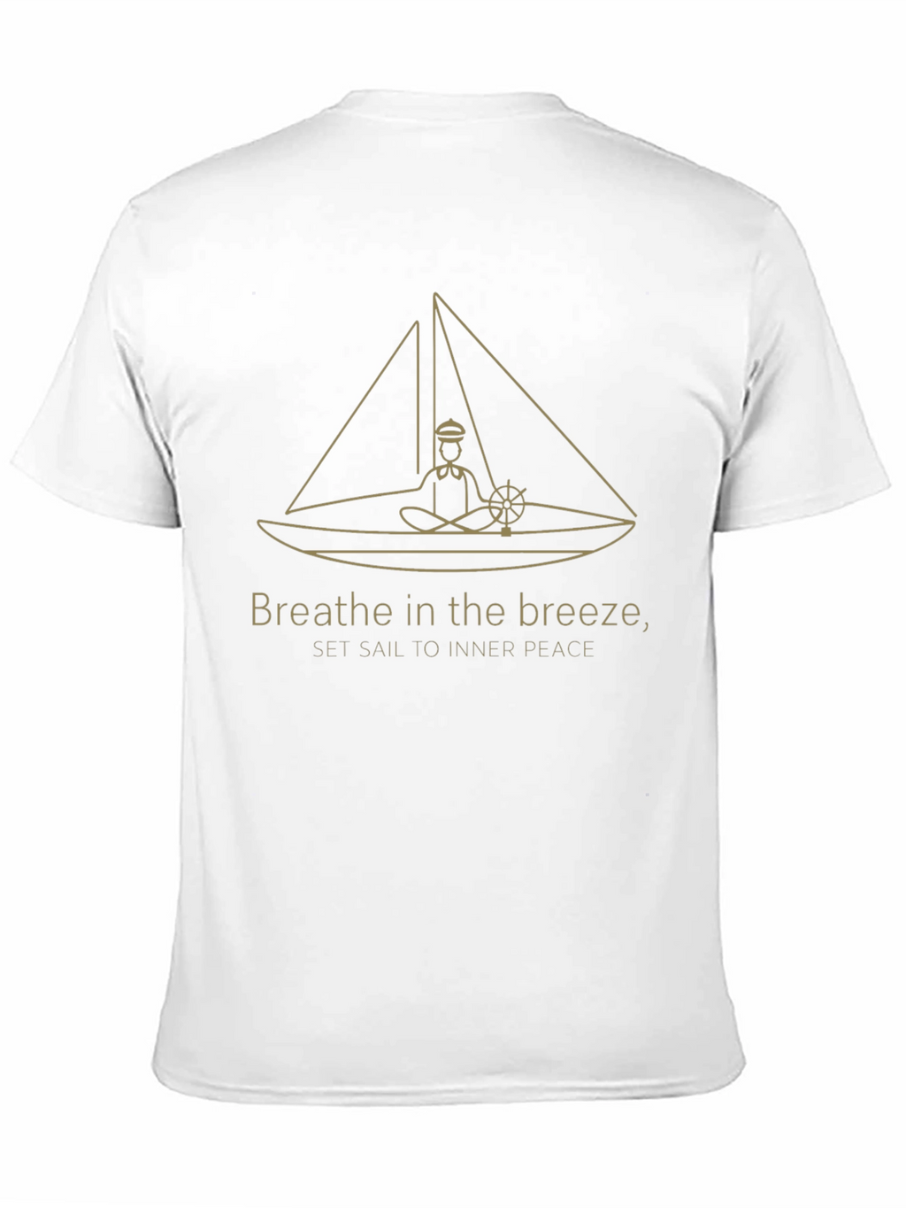 Breathe in the Breeze Black Graphic T-Shirt