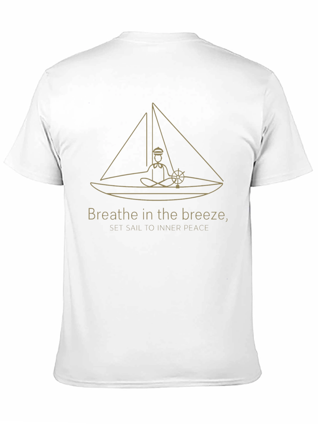 Breathe in the Breeze Black Graphic T-Shirt
