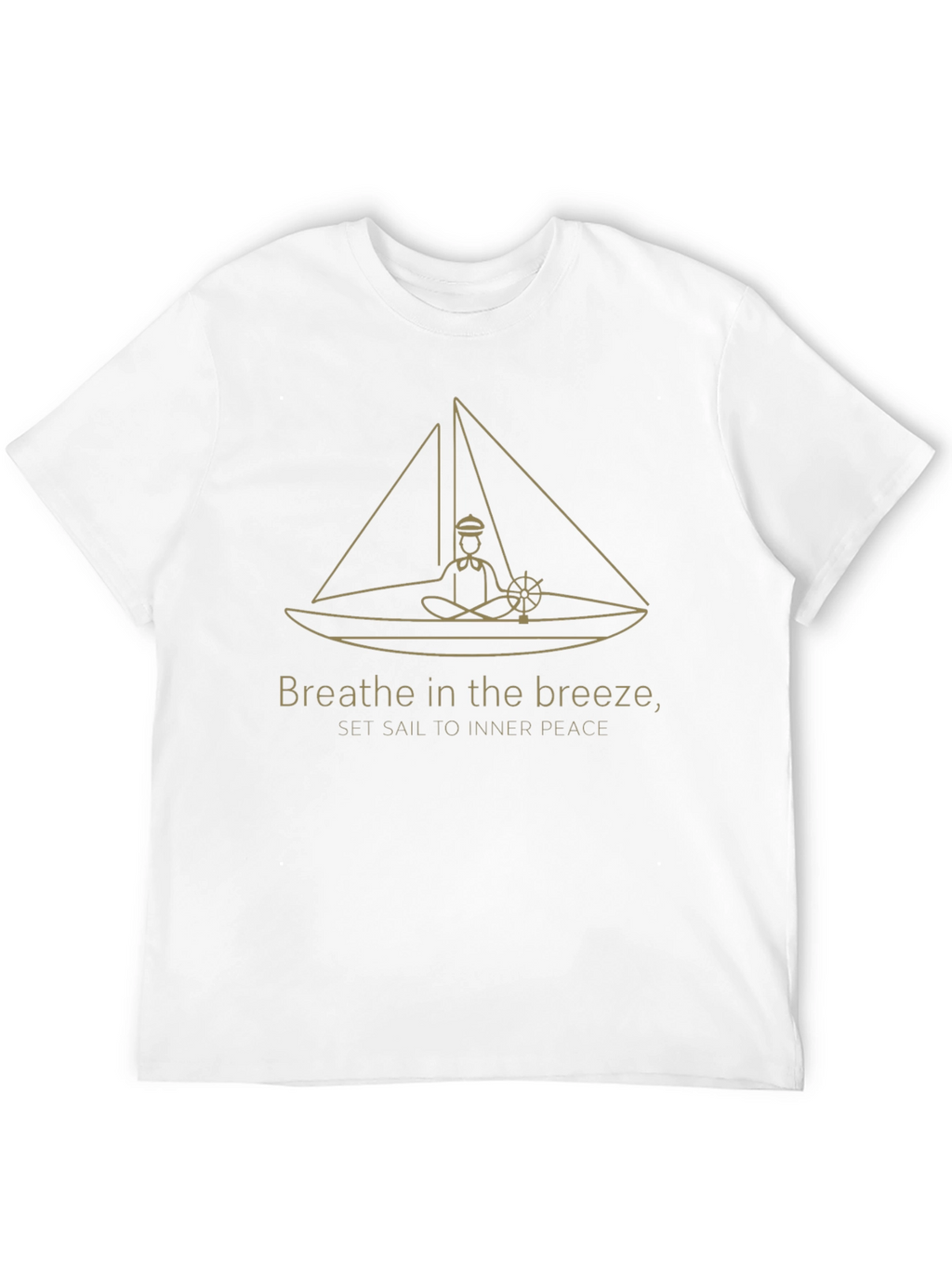 Breathe in the Breeze Black Graphic T-Shirt