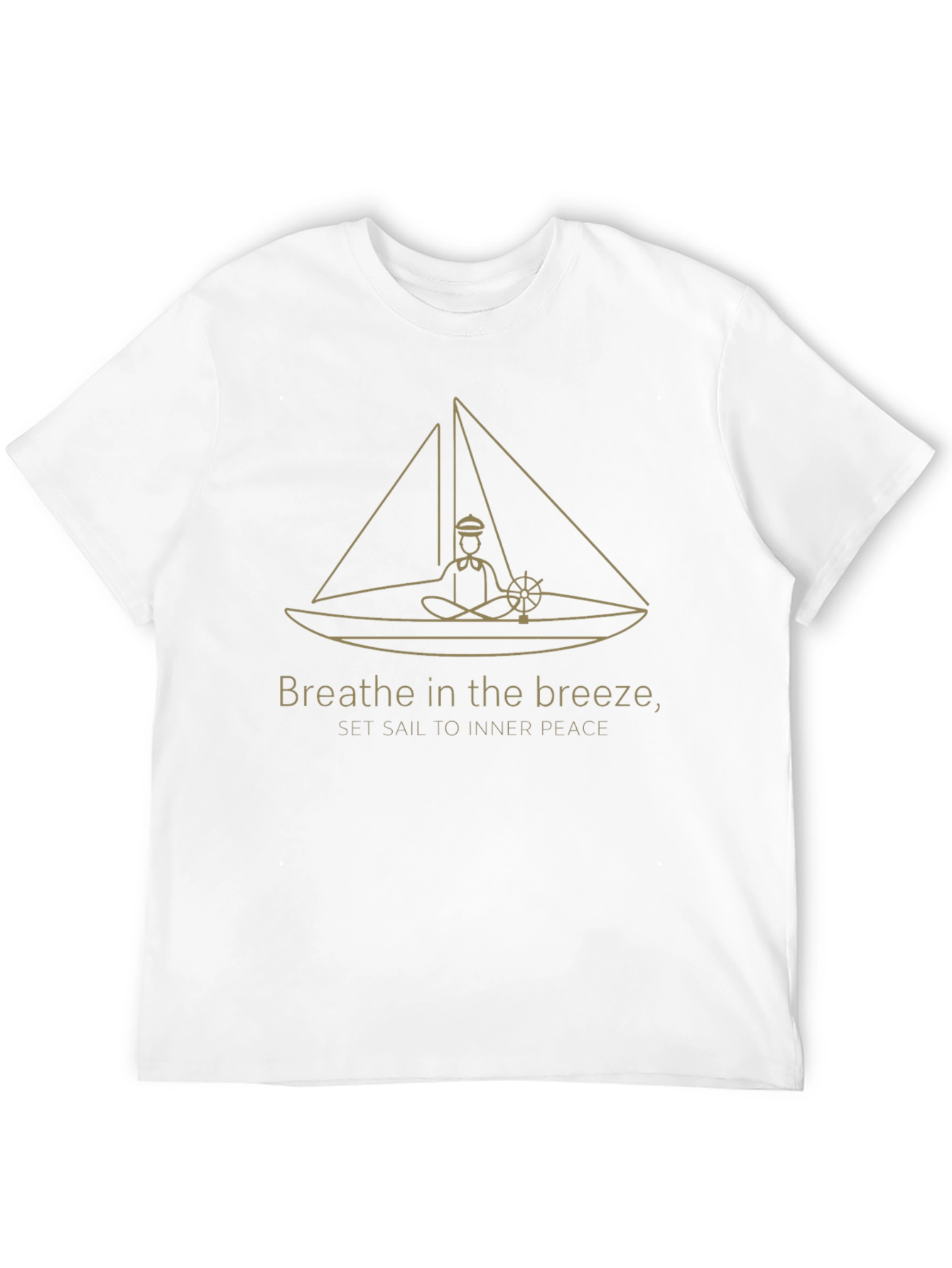 Breathe in the Breeze Black Graphic T-Shirt