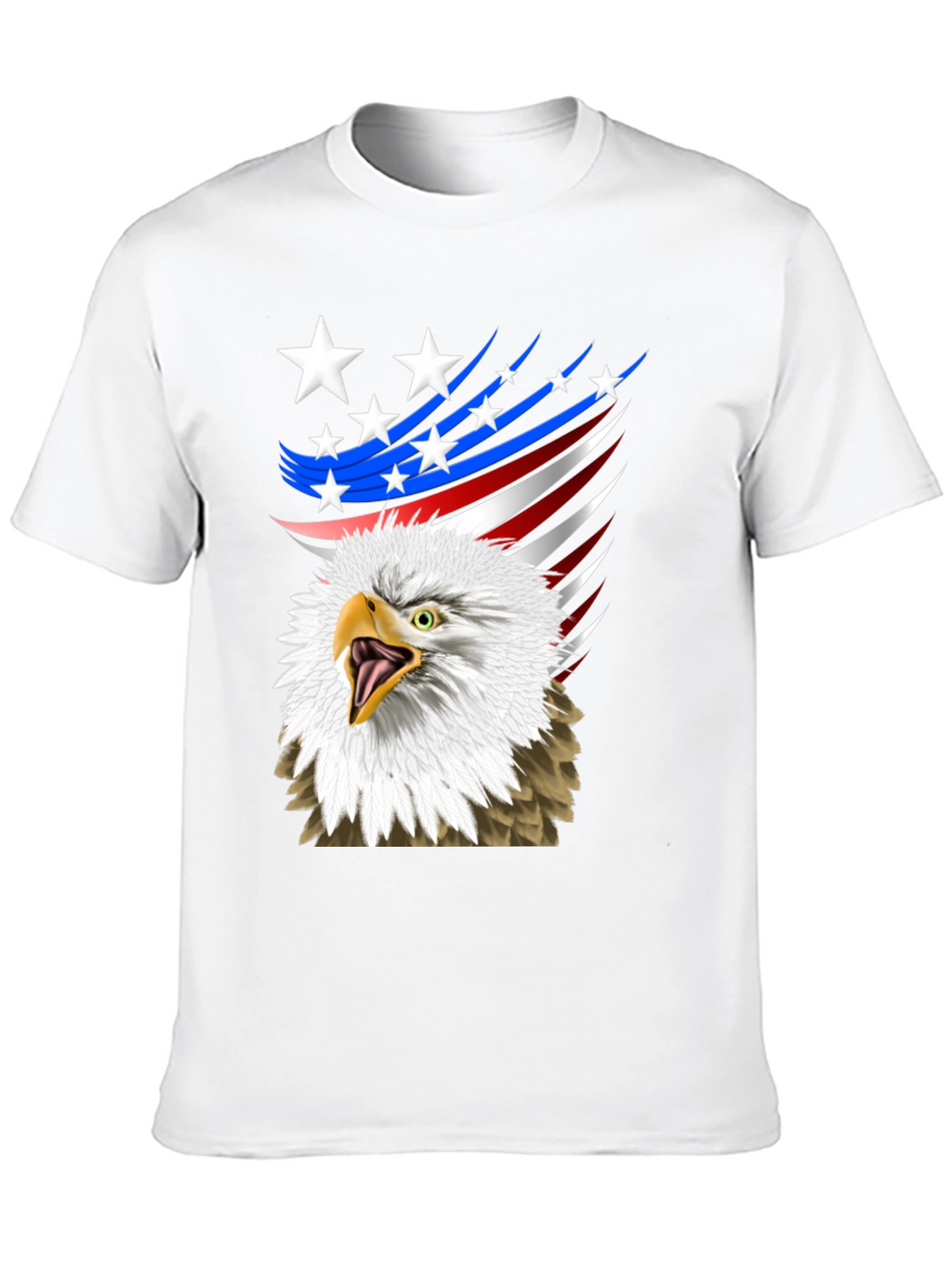 Patriotic Eagle Graphic T-Shirt