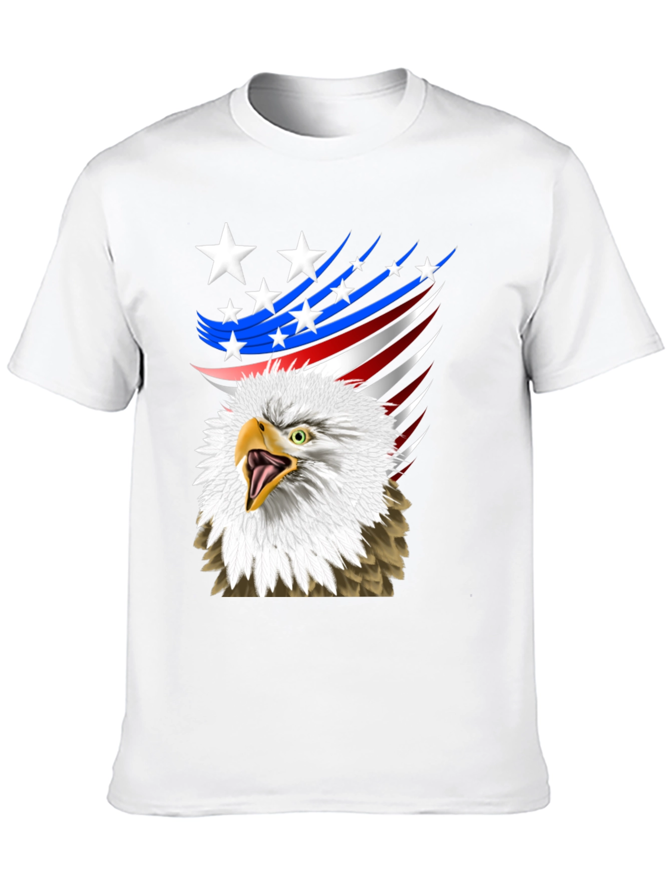 Patriotic Eagle Graphic T-Shirt