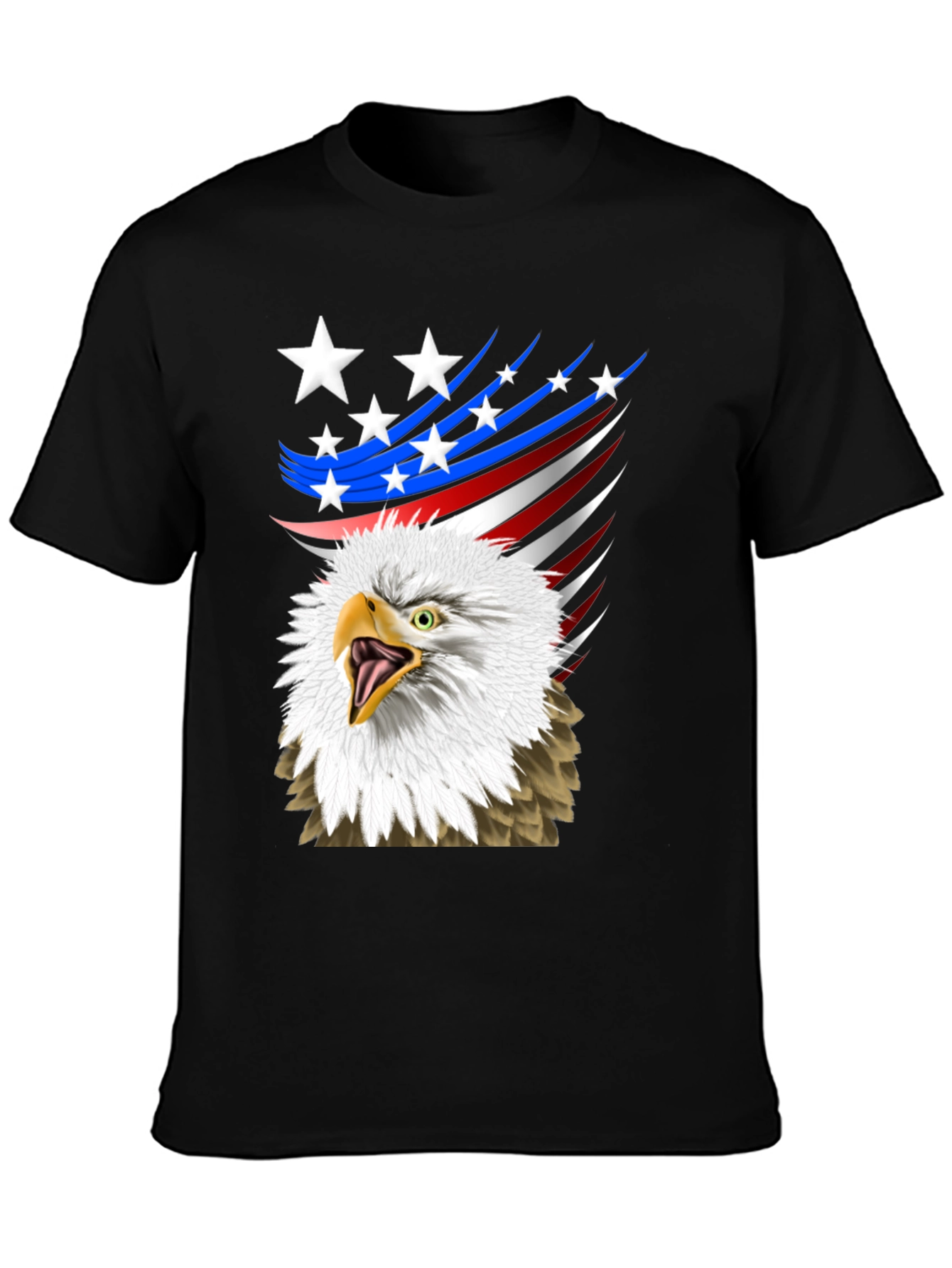 Patriotic Eagle Graphic T-Shirt