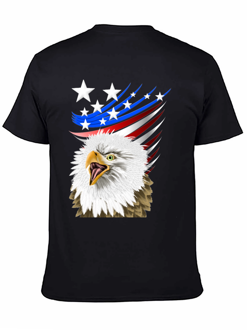 Patriotic Eagle Graphic T-Shirt