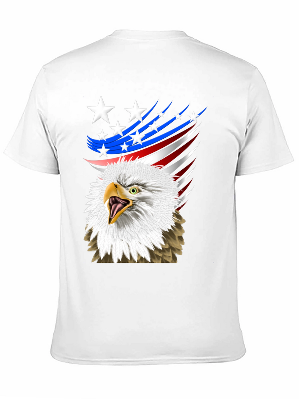 Patriotic Eagle Graphic T-Shirt