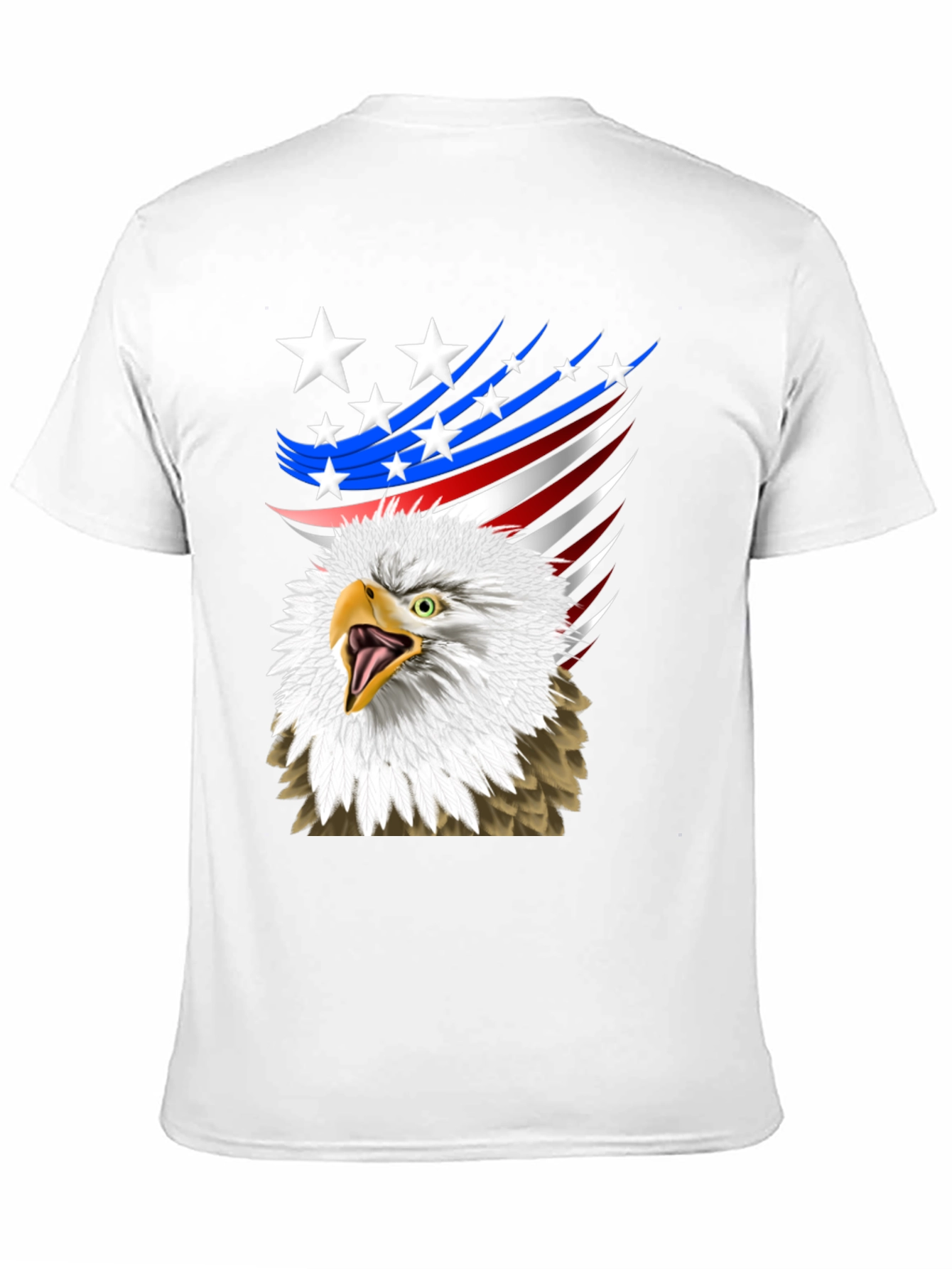 Patriotic Eagle Graphic T-Shirt