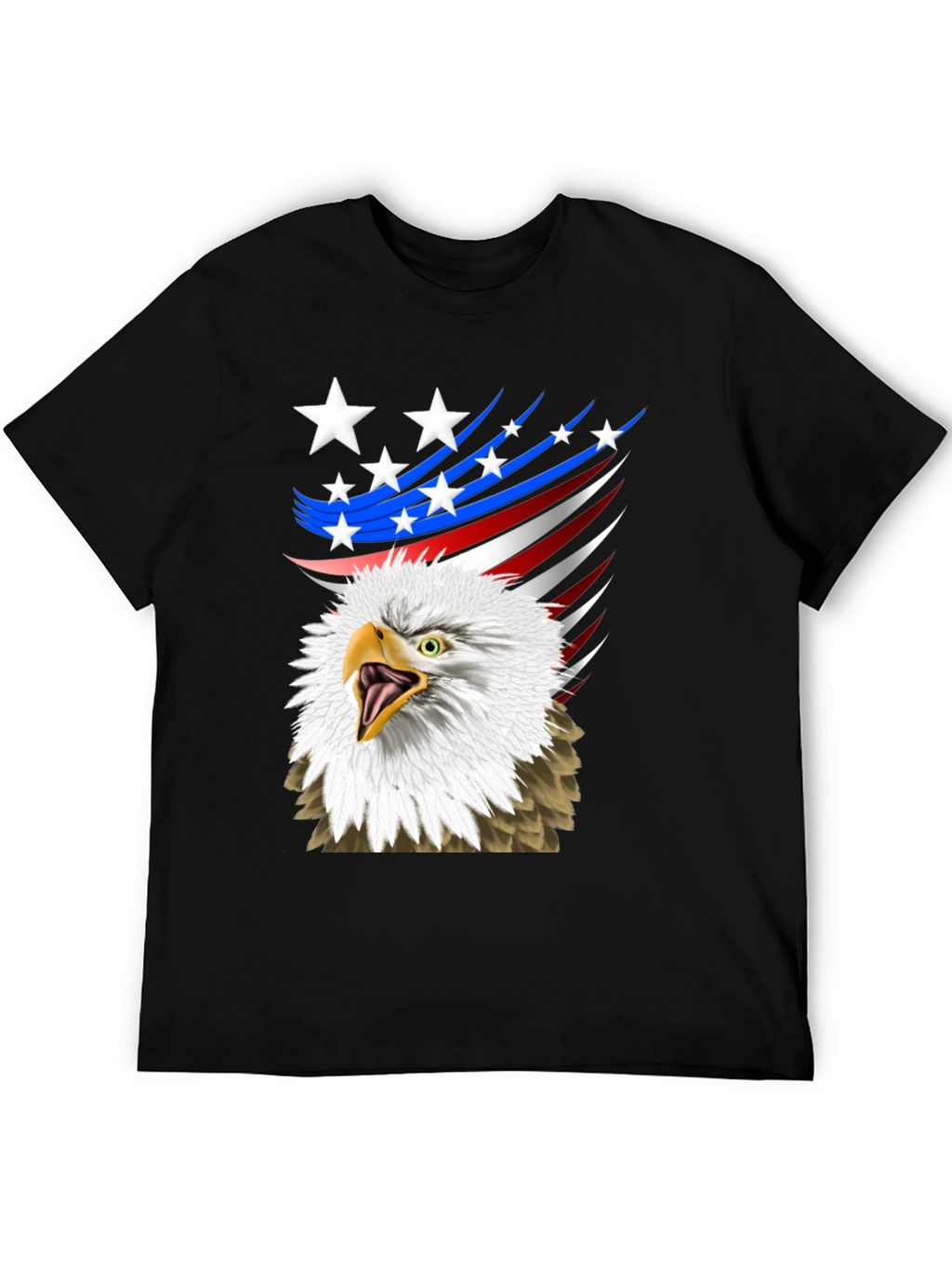 Patriotic Eagle Graphic T-Shirt