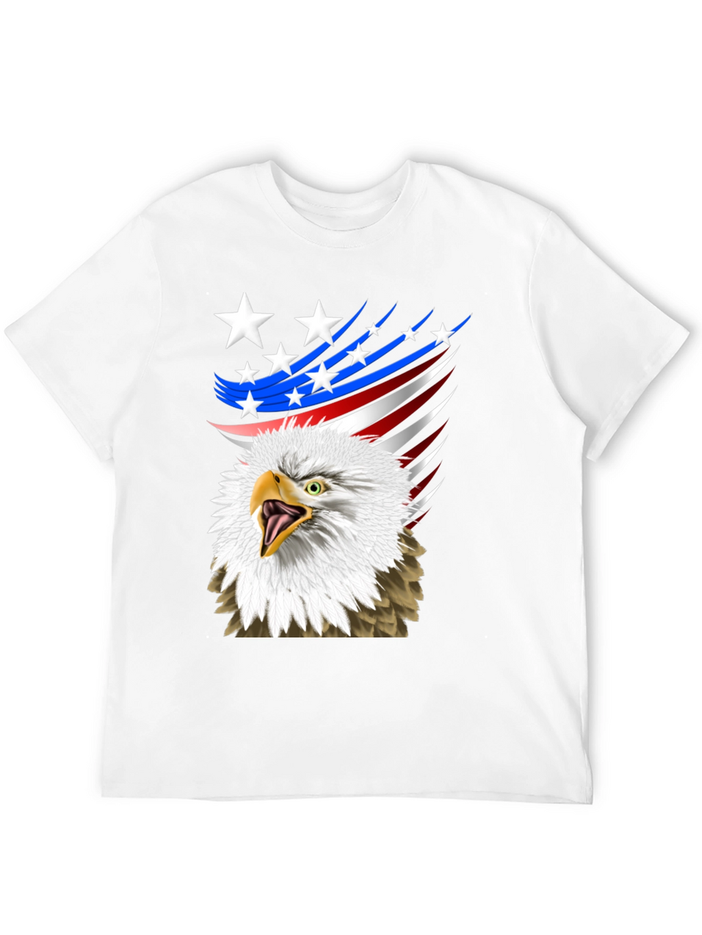 Patriotic Eagle Graphic T-Shirt