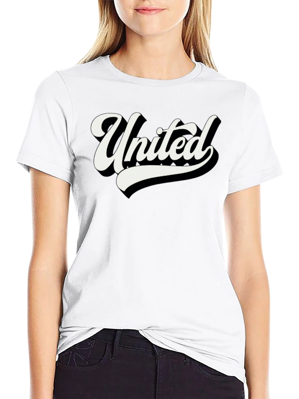 United Graphic Tee - Stylish Black Cotton T-Shirt
