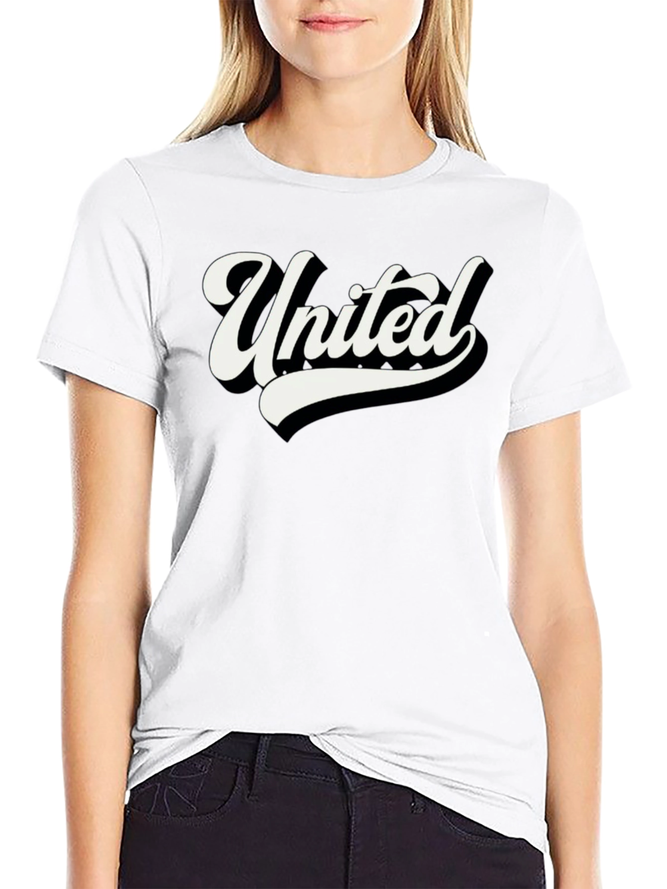 United Graphic Tee - Stylish Black Cotton T-Shirt