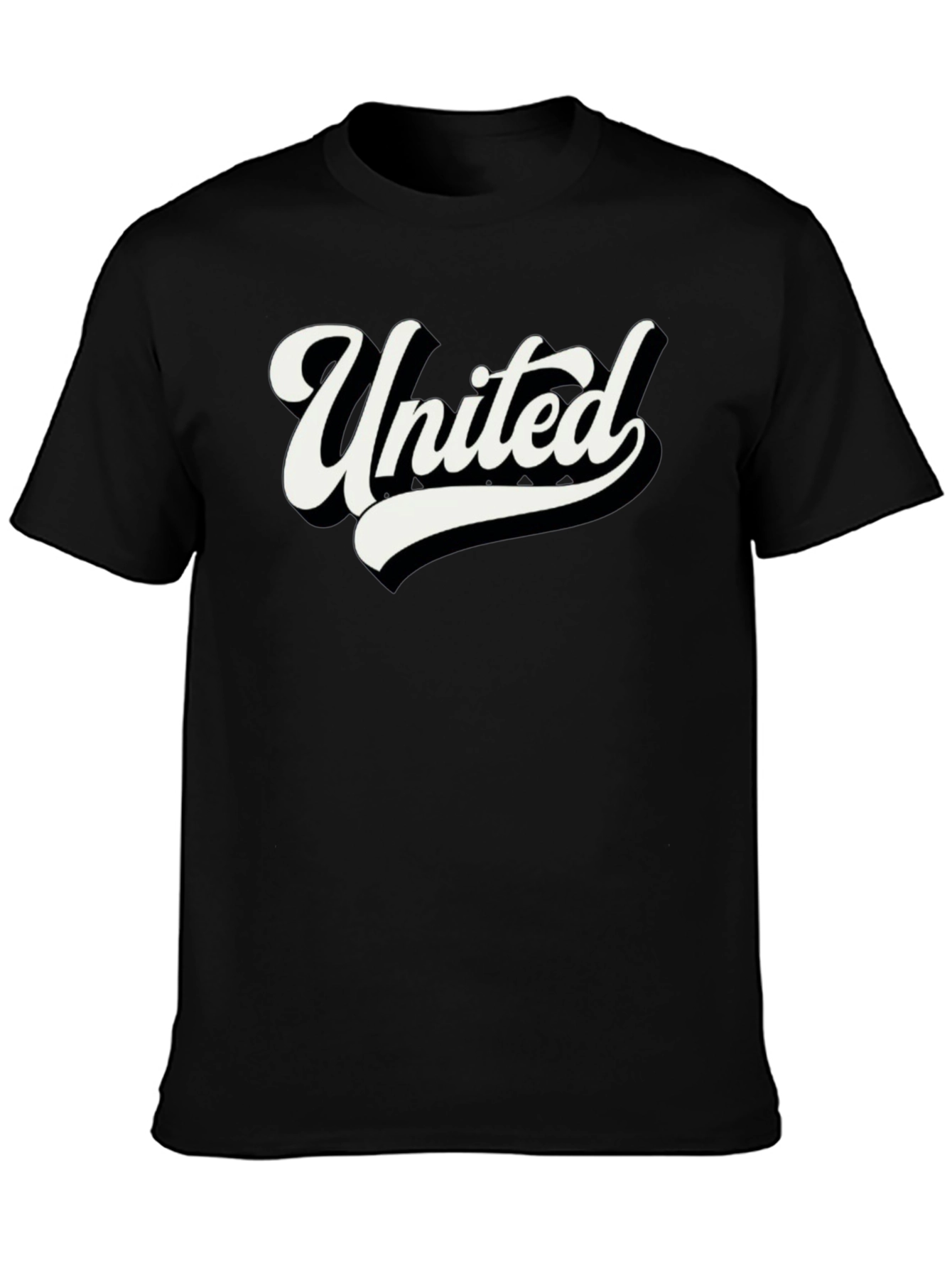 United Graphic Tee - Stylish Black Cotton T-Shirt