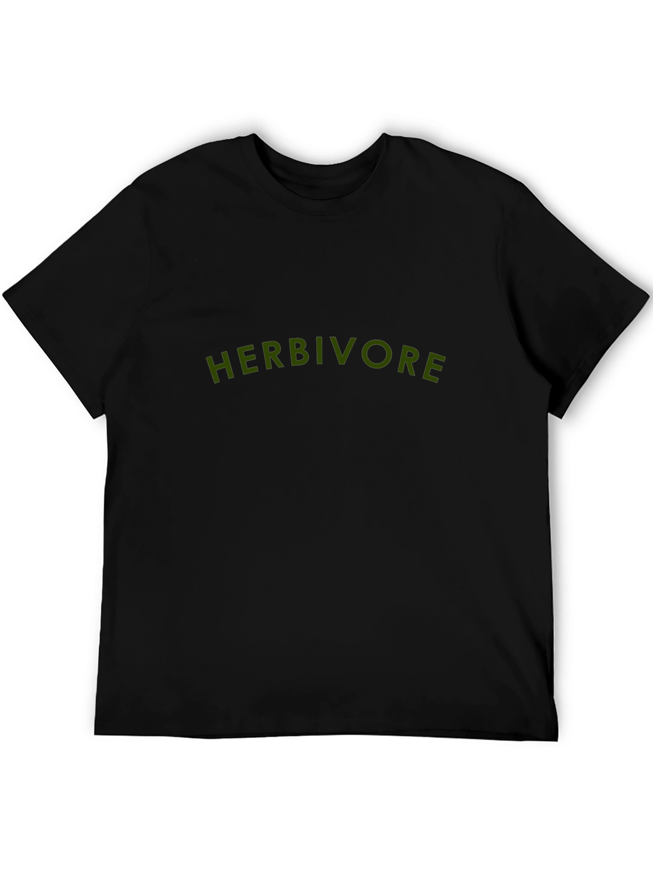 Herbivore Graphic Tee -  Black Cotton T-Shirt
