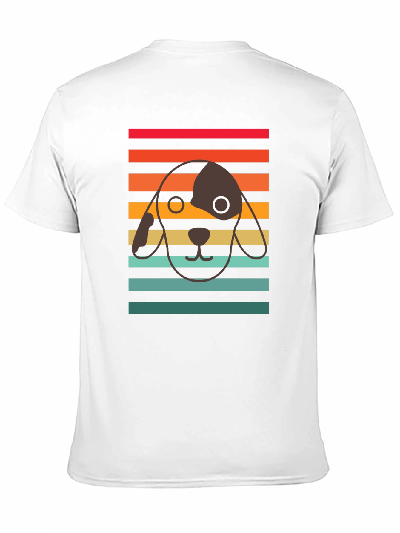 Retro Dog Graphic Tee - Unisex Black T-Shirt