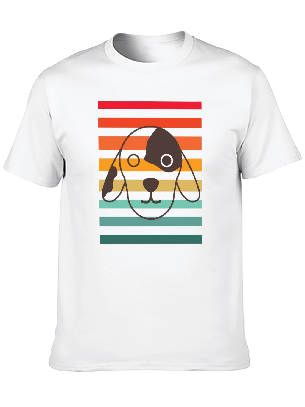 Retro Dog Graphic Tee - Unisex Black T-Shirt