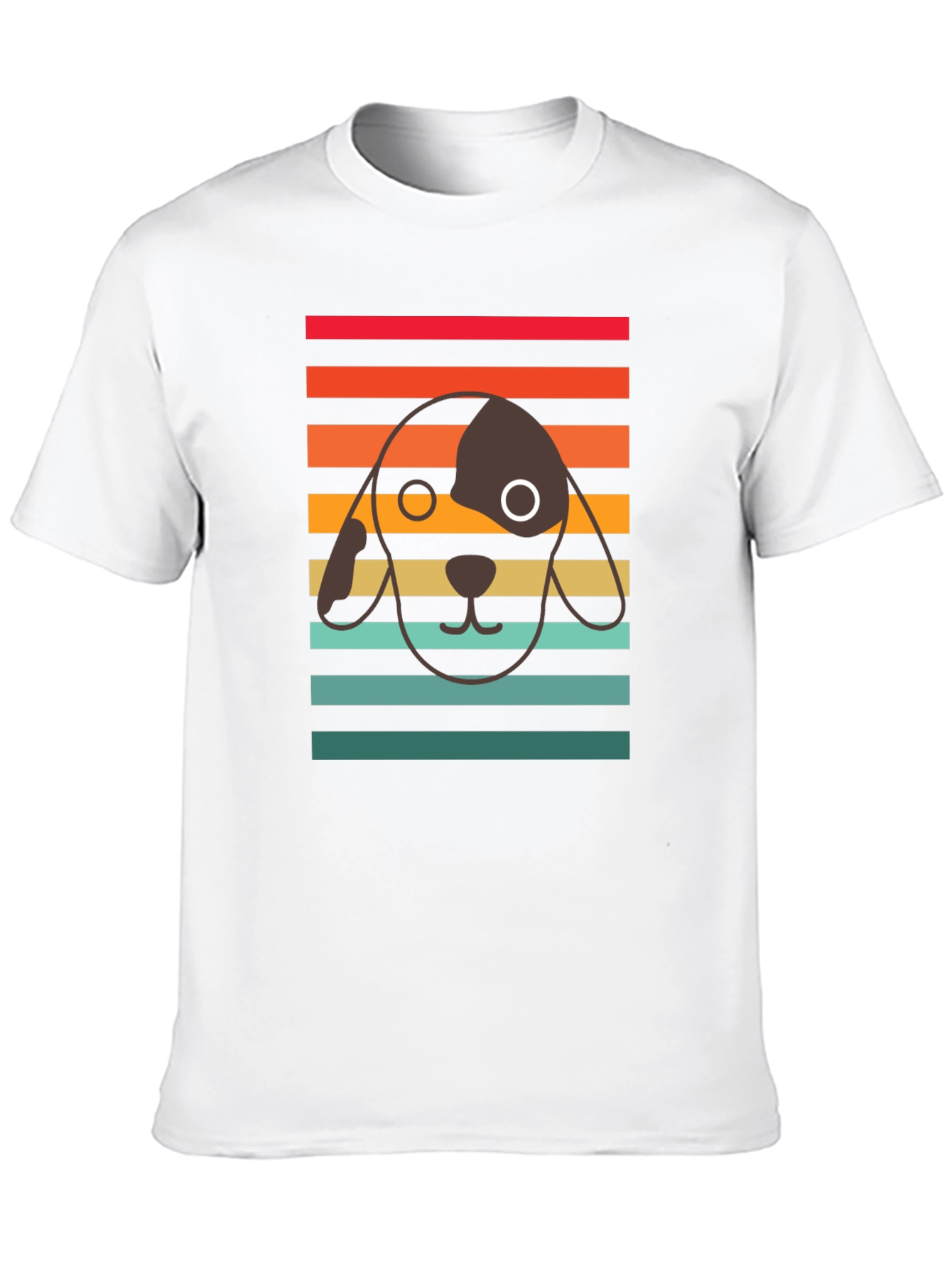 Retro Dog Graphic Tee - Unisex Black T-Shirt