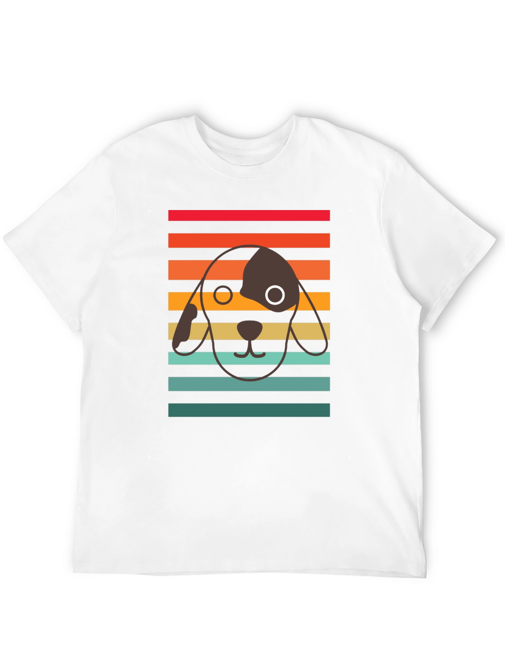 Retro Dog Graphic Tee - Unisex Black T-Shirt