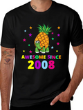Awesome Since 2008 Turtle-Pineapple Graphic Tee