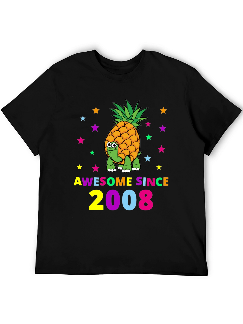Awesome Since 2008 Turtle-Pineapple Graphic Tee