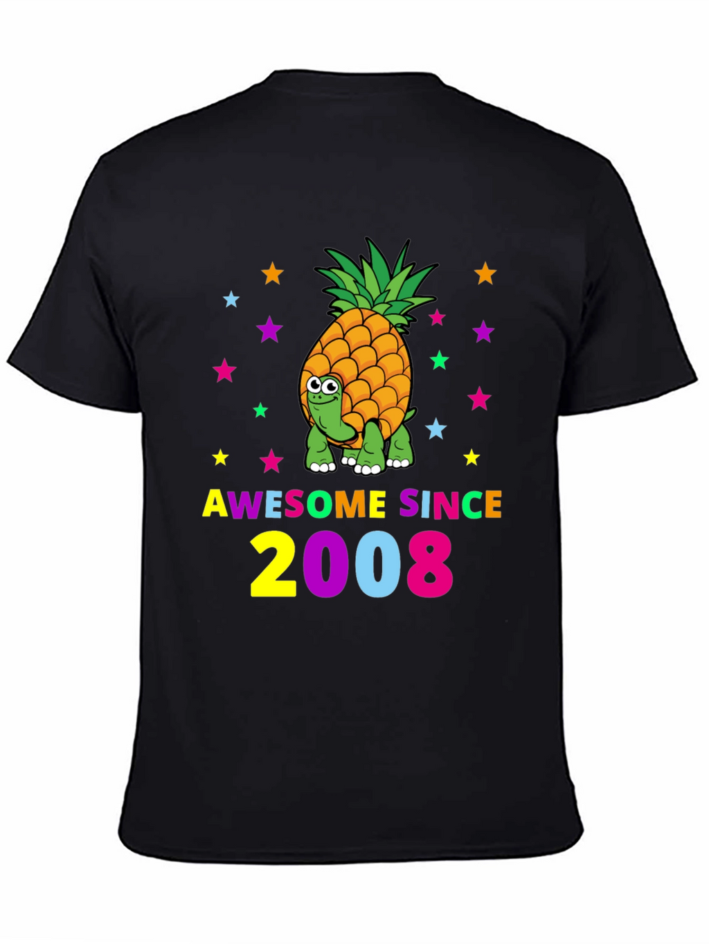 Awesome Since 2008 Turtle-Pineapple Graphic Tee