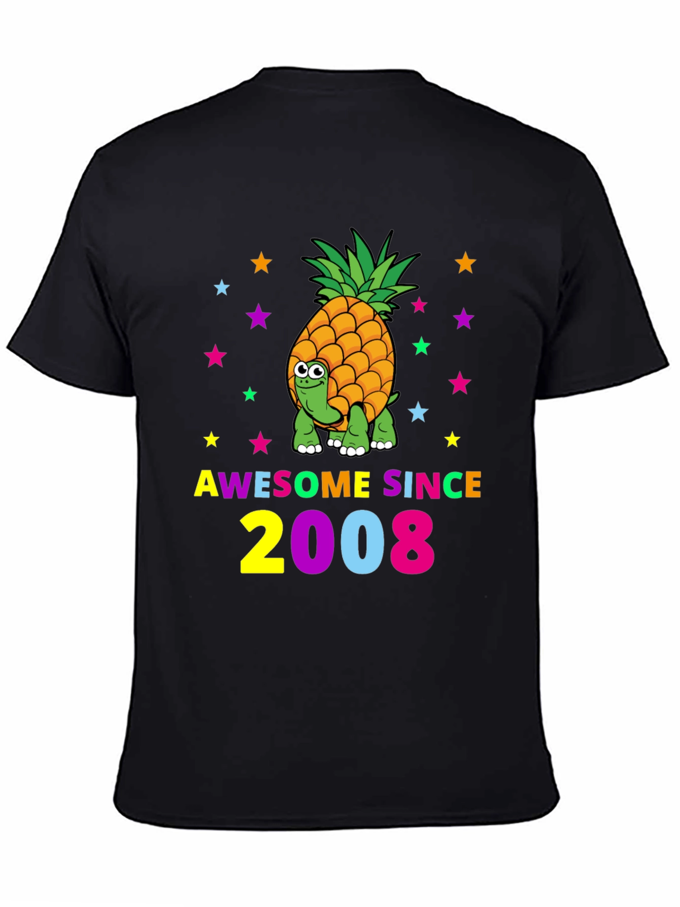 Awesome Since 2008 Turtle-Pineapple Graphic Tee