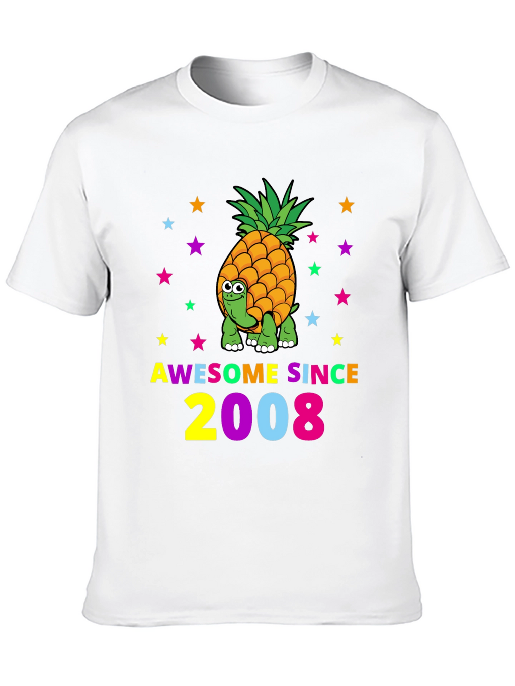 Awesome Since 2008 Turtle-Pineapple Graphic Tee