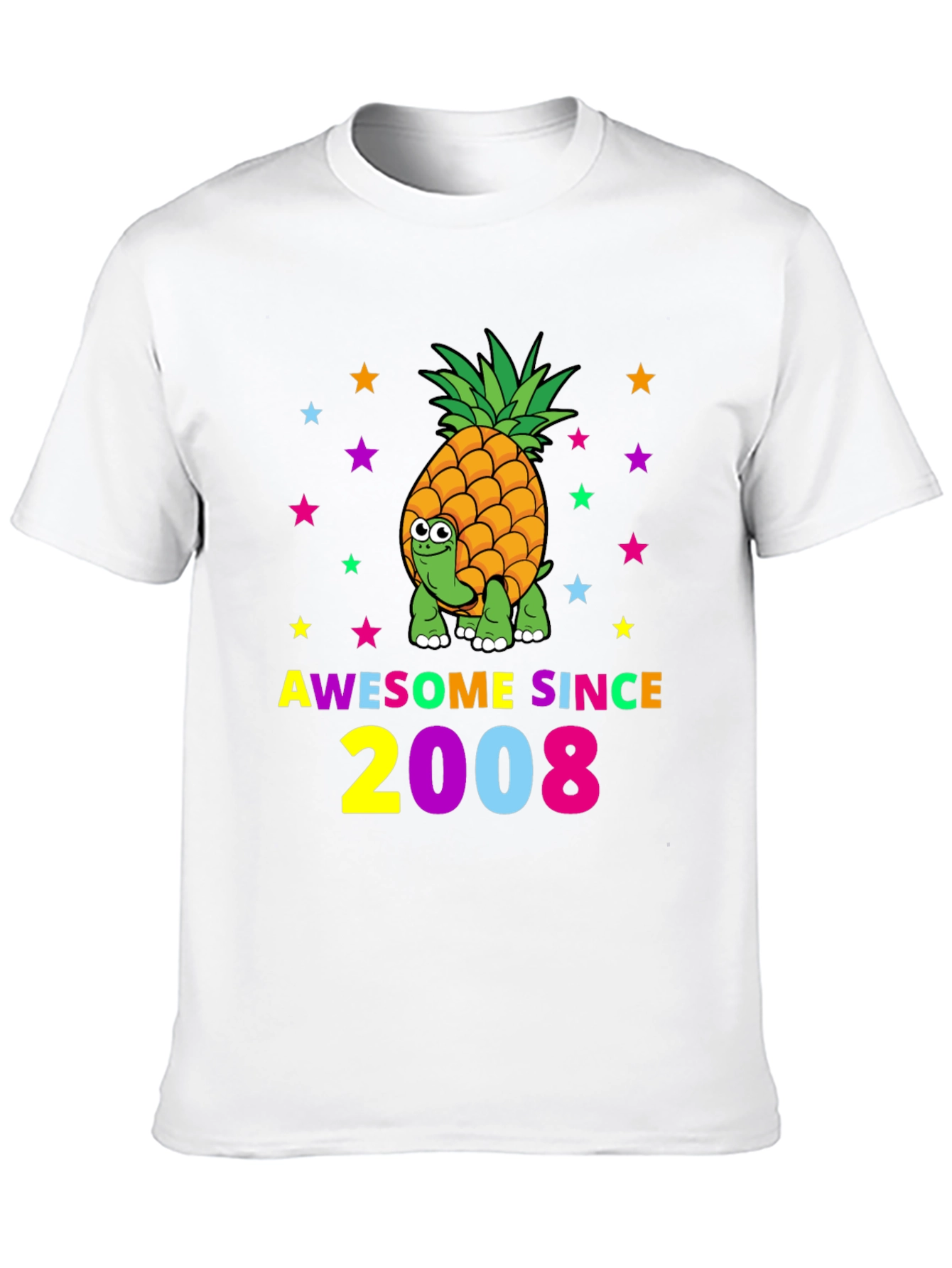 Awesome Since 2008 Turtle-Pineapple Graphic Tee
