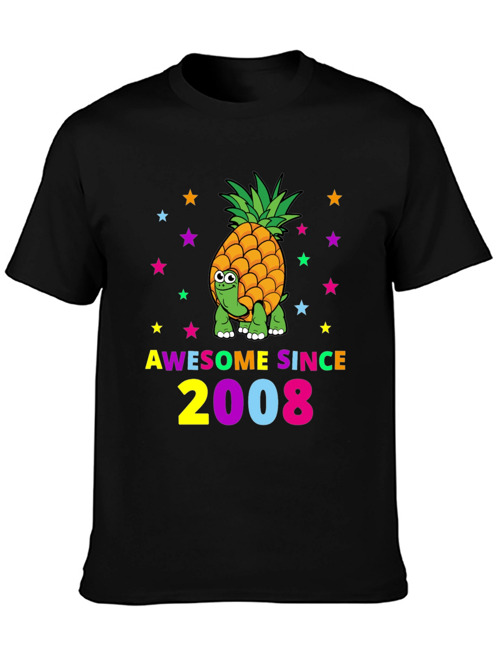 Awesome Since 2008 Turtle-Pineapple Graphic Tee